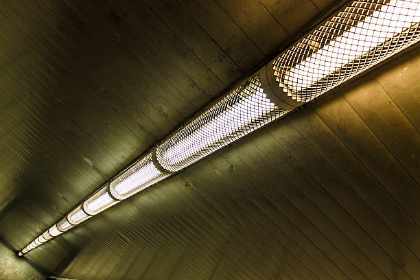 Cityscape underground ceiling lamp